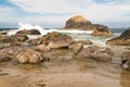 Crashing Waves on the Rocky Pacific Coast