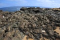 Volcanic rock coast, Graciosa Island, Canary Islands, Spain Royalty Free Stock Photo