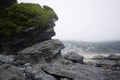 Volcanic rock formation on Pacific coast of Chile, near Maicolpue