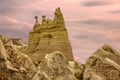 Volcanic rock landscape, Cappadocia, Turkey. Royalty Free Stock Photo