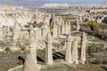 Volcanic rock landscape, Cappadocia, Turkey. Royalty Free Stock Photo