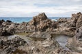 Volcanic rocks in Playa San Juan - Tenerife Royalty Free Stock Photo