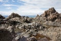 Volcanic rocks in Playa San Juan - Tenerife Royalty Free Stock Photo