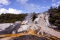 Volcanic slopes in Orakei Korako,New Zealand North Island Royalty Free Stock Photo