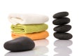 Volcanic stone massage Royalty Free Stock Photo