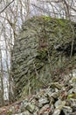 Volcanic stone rock with characteristic texture