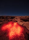 Volcanic Tablelands Petroglyph Royalty Free Stock Photo