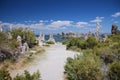 Volcanic tufa towers and hoodoos of Mono Lake in Eastern California Royalty Free Stock Photo