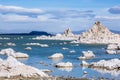 Volcanic Tufa formations of Mono Lake in the Eastern Sierra of California Royalty Free Stock Photo