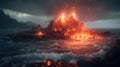 Volcanic wonderland: Cinematic lava meets hyper-detailed graphics