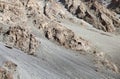 Volcanics rock exposure in Ladakh Royalty Free Stock Photo