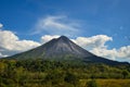 Volcano Arenal next to the rainforest, Costa Rica Pacific, Nationalpark, great Landscape Panorama, Nice view, top shot Royalty Free Stock Photo