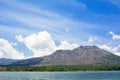 Volcano Batur and Lake Batur Landscape in Bali, Indonesia