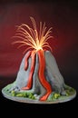 Volcano cake