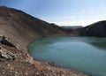 Volcano crater lake Royalty Free Stock Photo