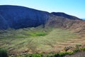 Volcano Crater in Lanzarote, Spain Royalty Free Stock Photo