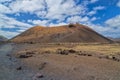 Volcano crater, Lanzarote, Spain Royalty Free Stock Photo