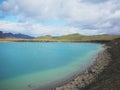 Volcano crater Viti with turquoise lake inside, Iceland Royalty Free Stock Photo