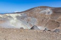 Volcano and crater at Vulcano, Aeolian Islands near Sicily, Italy