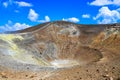 Volcano crater on Vulcano island, Lipari, Sicily Royalty Free Stock Photo