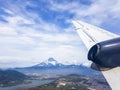 Volcano de Agua seen from a plane