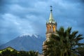 Volcano El Misti overlooks the city Arequipa in southern Peru