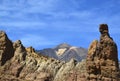 Volcano El Teide in The National Park of Las Canadas del Teide located in the centre of Tenerife,Canary Islands, Spain. Royalty Free Stock Photo