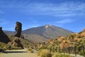 Volcano El Teide in The National Park of Las Canadas del Teide located in the centre of Tenerife,Canary Islands, Spain. Royalty Free Stock Photo