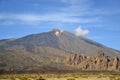 Volcano El Teide in The National Park of Las Canadas del Teide located in the centre of Tenerife,Canary Islands, Spain. Royalty Free Stock Photo