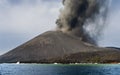 Volcano eruption. Anak Krakatau Royalty Free Stock Photo