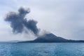 Volcano eruption. Anak Krakatau Royalty Free Stock Photo