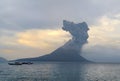 Volcano eruption. Anak Krakatau Royalty Free Stock Photo