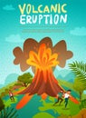 Volcano Eruption Background