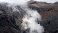 Volcano eruption. Crater of Bromo volcano in East Java, Indonesia.