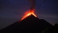 Volcano eruption Royalty Free Stock Photo