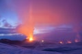 Volcano eruption in iceland Royalty Free Stock Photo