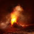Volcano Eruption Royalty Free Stock Photo