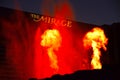 Volcano eruption at Mirage Royalty Free Stock Photo