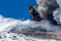 Volcano etna eruption