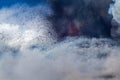 Volcano etna eruption