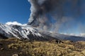 Volcano etna eruption Royalty Free Stock Photo