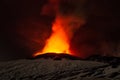 Volcano Etna eruption Royalty Free Stock Photo