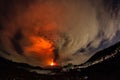 Volcano Etna eruption Royalty Free Stock Photo