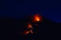 Volcano Etna, sicily, Italy 08/2014 Royalty Free Stock Photo