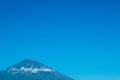 Volcano Gunung Agung with clear blue sky from Amed in Bali, Indonesia