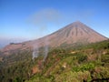 Volcano Gunung Inerie Royalty Free Stock Photo