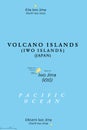 Volcano Islands, also Iwo Islands, volcanic island group of Japan, political map