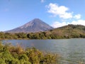 Volcano on lake nicaragua
