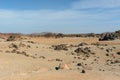 Volcano landscape with moon surface in National Park El Teide on Tenerife in Spain. Royalty Free Stock Photo