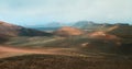 Volcano and lava desert Royalty Free Stock Photo